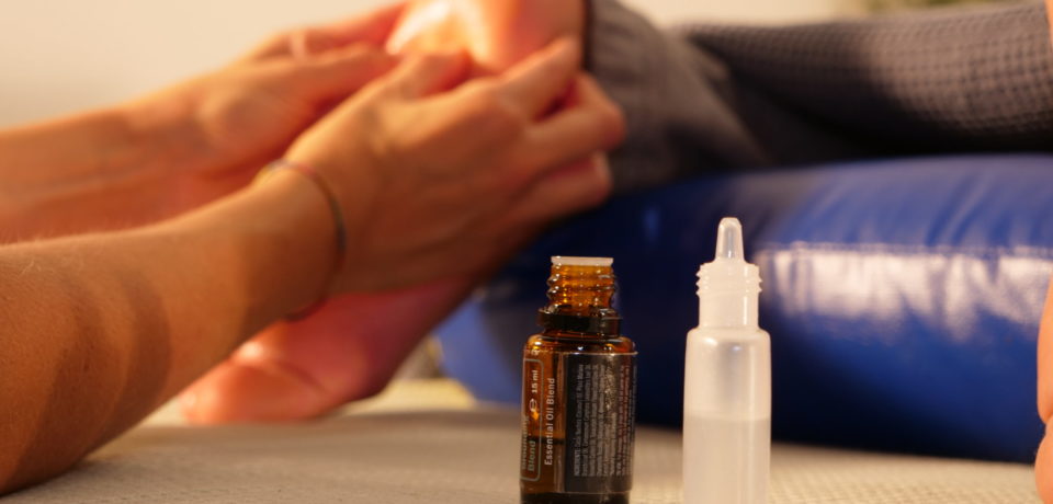 Massage réflexologique du pied